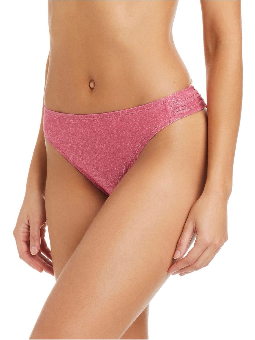 Women's Shimmery Pink Bikini Bottom